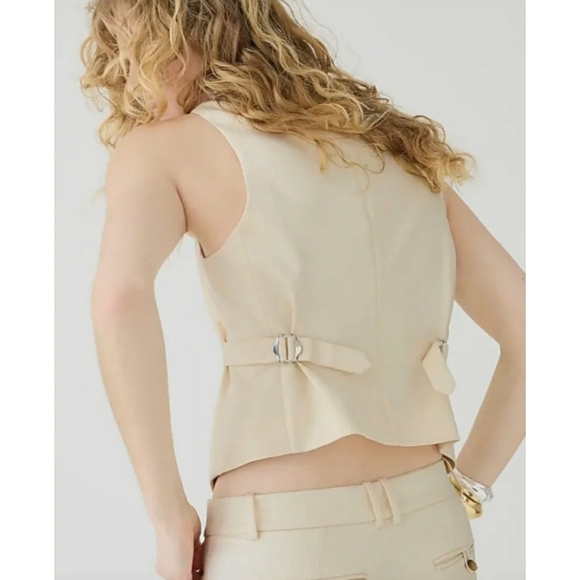 42. J.Crew Collection Slim-fit vest in drapey twill - Picture 2 of 7